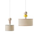 Hängelampe Deckenleuchte Design Holz Stoff Spiedino 40D Eigenschaften