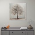 Handgemaltes Leinwandbild Silberbaum mit Rahmen 100x100cm W641 Aktion