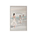 Handgemaltes Reliefbild Frauen am Strand mit Rahmen 60x90cm W205 Sales