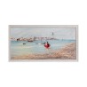 Handgemaltes Bild auf Leinwand Hafen mit Booten 60x120cm B627 Sales