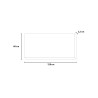 Handgemaltes Gemälde auf Leinwand Blumenwiese mit Pusteblumen Rahmen 60x120cm W726 Maße