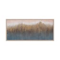 Handgemaltes abstraktes Goldgemälde auf Leinwand 65x150cm mit Rahmen W723 Sales