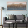 Handgemaltes abstraktes Goldgemälde auf Leinwand 65x150cm mit Rahmen W723 Aktion