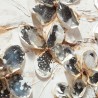 Handgemaltes Bild Metallblütenzweig Leinwandrahmen 60x120cm Z440 Katalog