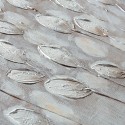 Handgemaltes Bild auf Leinwand 65x150cm weiße Blumen mit Rahmen z442 Katalog