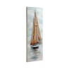 Handgemaltes Gemälde Segelboot auf Leinwand 30x90cm mit Rahmen Z421 Katalog