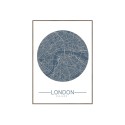 Fotodruck Stadtplan London Rahmen 50x70cm Unika 0006 Verkauf