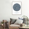 Fotodruck Stadtkarte London mit Rahmen 50x70cm Unika 0006 Aktion