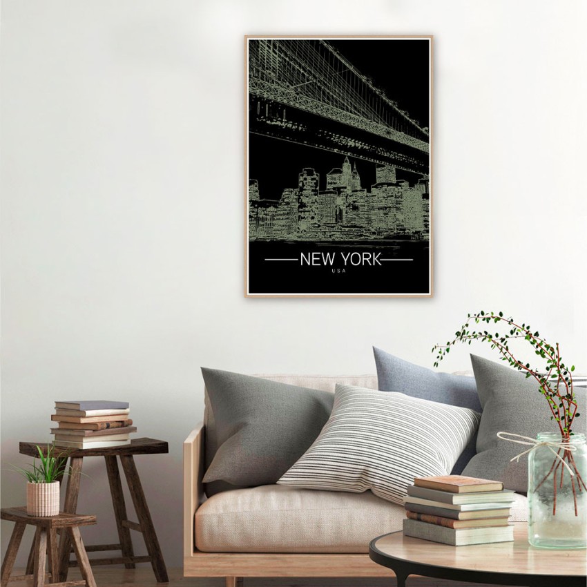 Fotoposter New York Stadt mit Rahmen 50x70cm Unika 0013 Aktion Fotoposter New York Stadt mit Rahmen 50x70cm Unika 0013 Aktion