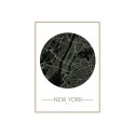 Bilderrahmen Fotodruck Stadtplan New York 50x70cm Unika 0014 Verkauf