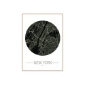 Fotodruck Stadtkarte New York mit Rahmen 50x70cm Unika 0014 Verkauf