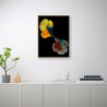 Fotodruck buntes Fischbild mit Rahmen 30x40 cm Unika 0021 Aktion