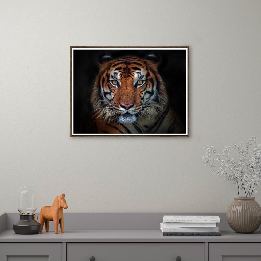 Fotodruck Poster Tiere Tiger Rahmen 30x40cm Unika 0027 Aktion
