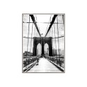 Fotoposter Brücke Schwarz-Weiß Rahmen 50x70cm Unika 0030 Verkauf
