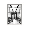 Fotoposter Brücke Schwarz-Weiß Rahmen 50x70cm Unika 0030 Verkauf