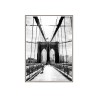 Poster drucken Fotografie Brücke weiß schwarzer Rahmen 50x70cm Unika 0030 Verkauf