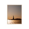 Fotoabdruck Sonnenuntergang Freiheitsstatue Rahmen 30x40cm Unika 0031 Verkauf