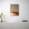 Fotoabdruck Sonnenuntergang Freiheitsstatue Rahmen 30x40cm Unika 0031 Aktion
