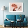 Fotografie-Poster Frau Herbst mit Rahmen 70x100cm Unika 0047 Aktion