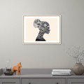 Fotodruck Frau Zahnräder Bildrahmen 30x40cm Unika 0048 Aktion