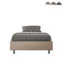 Französisches Polsterbett mit Stauraum 120x190 Halb-Bett Azelia P Maße