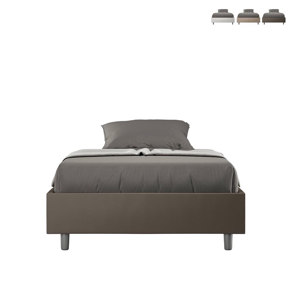 Französisches Polsterbett mit Stauraum 120x190 Halb-Bett Azelia P