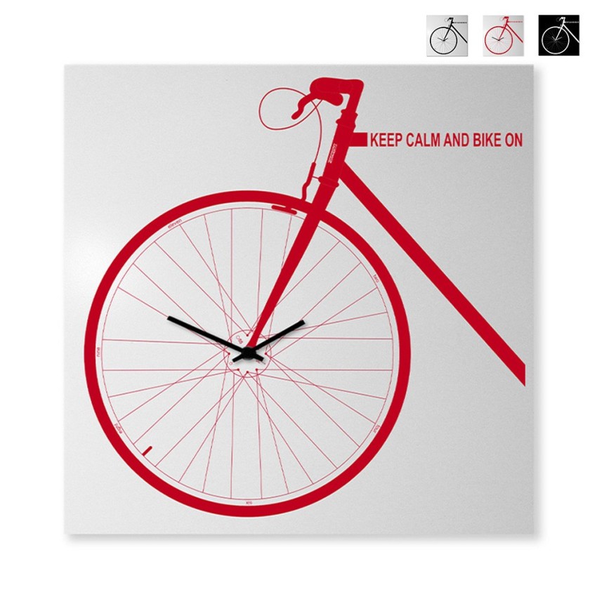 Quadratische Wanduhr 80x80cm Design Fahrrad Bike On Big Aktion Quadratische Wanduhr 80x80cm Design Fahrrad Bike On Big Aktion