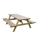 Picknicktisch mit Holzbänken für den Außenbereich Garten 180x150cm Verkauf