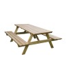 Picknicktisch aus Holz Gartenbänke 180x150cm Verkauf