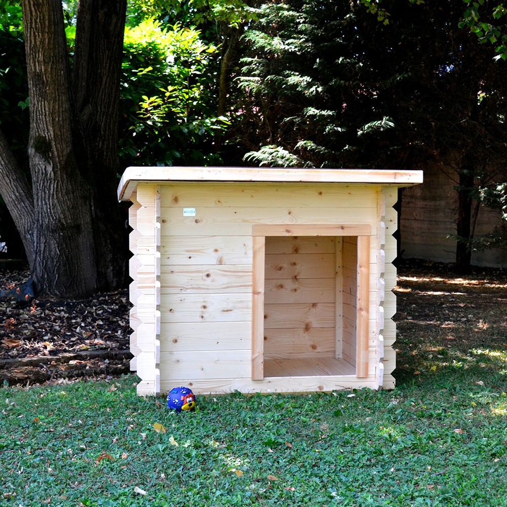 Holzhütte für mittelgroße bis kleine Hunde 98x77 h84cm Lilly
