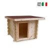 Holzhundehütte klein, für den Garten, Außenbereich 77x60 h64cm Laila Verkauf