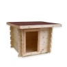 Holzhundehütte klein, für den Garten, Außenbereich 77x60 h64cm Laila Rabatte