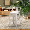 Barhocker im industrie stil aus metall mit rückenlehne Steel Top Kosten