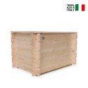 Gartenbank Truhenbox aus Holz 183 L Giunone für den Außenbereich Verkauf