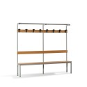 Garderobenbank 150x39x184 cm mit Hakenaufhängung Upper M Sales