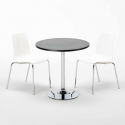 Schwarz Rund Tisch und 2 Stühle Farbiges Transparent Grand Soleil Lollipop Gold Lagerbestand