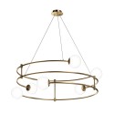 Moderner Kronleuchter mit 6 Glaskugeln in Spiralkreis-Design Balance Maytoni Rabatte
