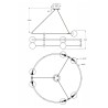 Moderner Kronleuchter mit 6 Glaskugeln in Spiralkreis-Design Balance Maytoni Modell