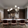 Moderner Kronleuchter mit 6 Glaskugeln in Spiralkreis-Design Balance Maytoni Angebot