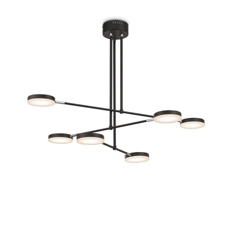 Moderner Design-Kronleuchter mit 6 verstellbaren LED-Lichtern für die Decke Fad Maytoni Aktion