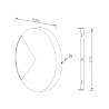 LED-Wandlampe Design Rund Ø 38cm Jupiter Maytoni Sales