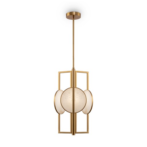 Moderner goldener Metall-Pendelleuchter 3-Flammig Marmor Maytoni Aktion