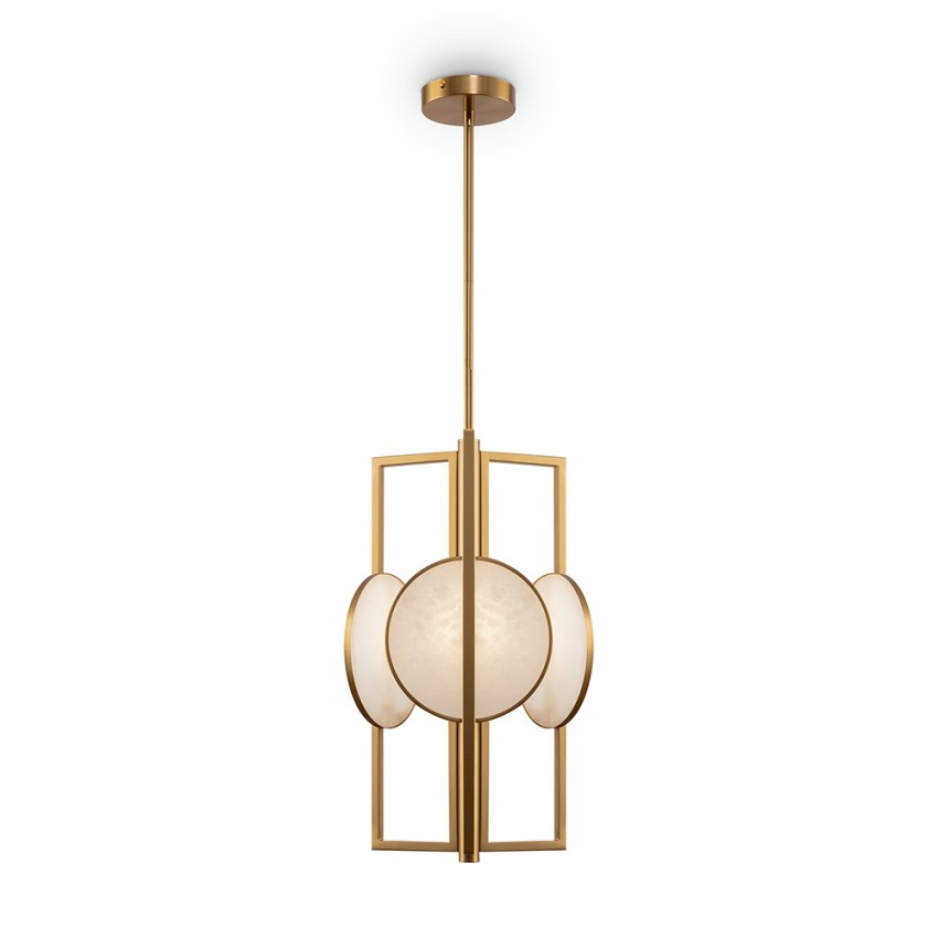 Moderner goldener Metall-Pendelleuchter 3-Flammig Marmor Maytoni Aktion