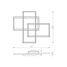 LED-Deckenleuchte modernes Design Wohnzimmer Restaurant Rida Maytoni Modell