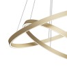 Moderner LED Deckenleuchte Wohnzimmer 2 Ringe Rim Maytoni Sales