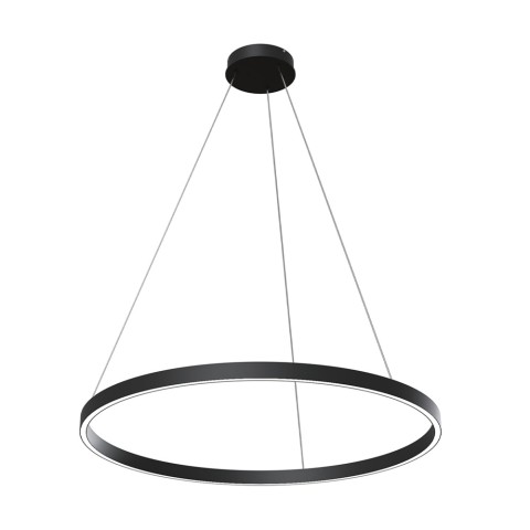 LED-Hängelampe Kreis Schwarz Ø 80cm Rim Maytoni Aktion