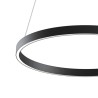 Schwarzer Deckenleuchter Kreis Ø 60cm LED-Licht modern Rim Maytoni Verkauf