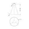 Schwarzer Deckenleuchter Kreis Ø 60cm LED-Licht modern Rim Maytoni Angebot