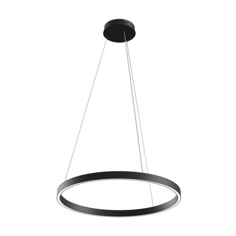 Schwarzer Deckenleuchter Kreis Ø 60cm LED-Licht modern Rim Maytoni Aktion