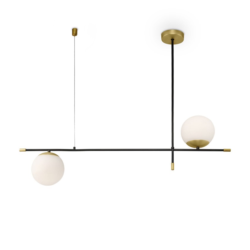 Moderne Deckenleuchte aus Metall, 2 Kugeln, Nostalgia Maytoni Aktion Moderne Deckenleuchte aus Metall, 2 Kugeln, Nostalgia Maytoni Aktion